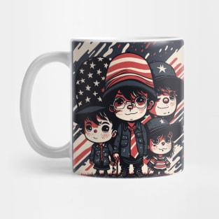 Patriotic American Family Mug